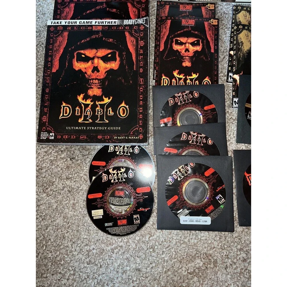 Diablo Battle Chest (PC, 2001) Complete In Box Great Condition Doubles